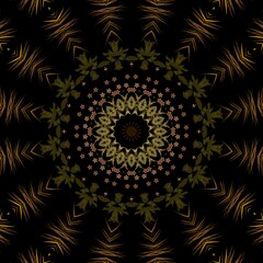 Fototapeta premium Beautiful decoration and pattern with floral theme