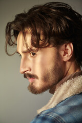 Obraz premium dark haired man