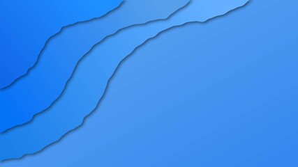 Abstract background - light blue wall with different blue waves and space for your text - 3D illustration