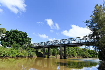 Fototapeta na wymiar Lismore NSW Australia Wilson river bridge