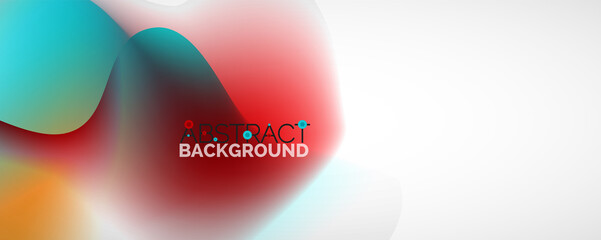 Fluid color gradient abstract background, trendy colorful wallpaper. Vector illustration for placards, brochures, posters, banners and covers