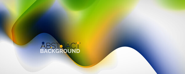 Fluid color gradient abstract background, trendy colorful wallpaper. Vector illustration for placards, brochures, posters, banners and covers