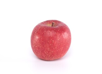 Fuji apple isolated on white background. Japanese healthy food