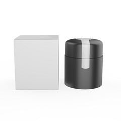 Elegant cosmetic or skin care on white background. cosmetic  mock up. Beautiful cosmetic template for ads. Makeup products brand. 3d illustration