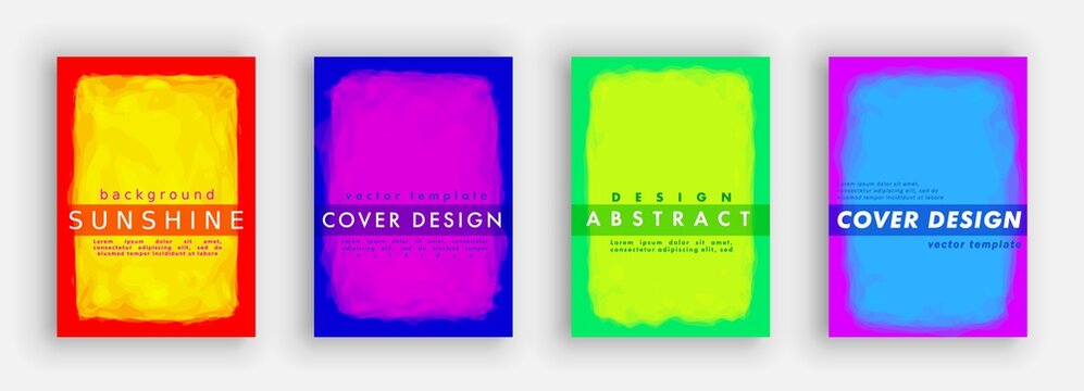 Minimalistic art. Cover design. Abstract painting style. Colorful background geometric patterns.
