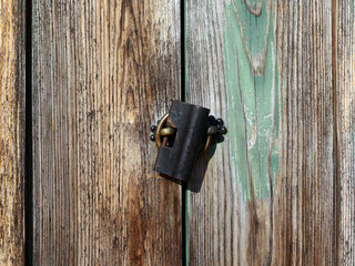 Door lock of an old building in Korea