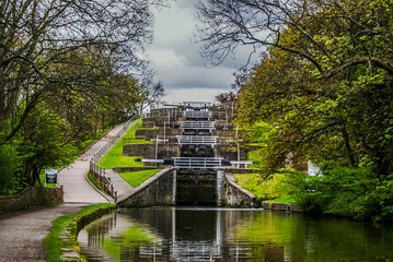 Bingley Five Rise Locks, Bradford, Spring 2015 © Paulina