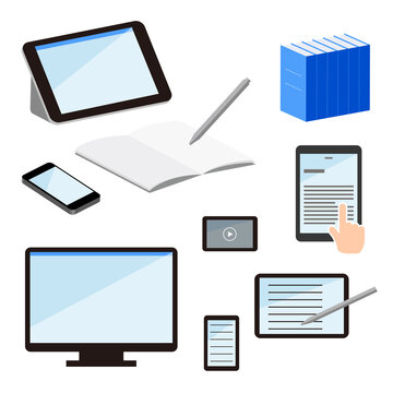 PC、タブレット、スマートフォンで仕事をするイメージ