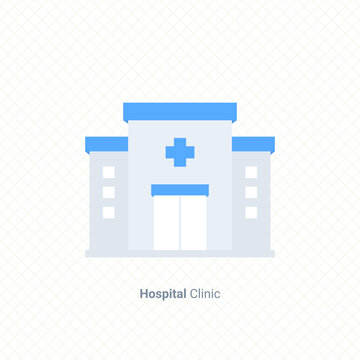 hospital icon single graphic design element vector illustration for business presentation, info-graphic, web and mobile application, app user interface