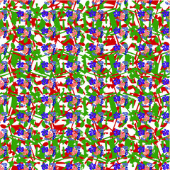 pattern with colorful confetti