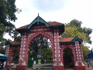 Napier museum entrance gate, historic building situated at Thiruvananthapuram