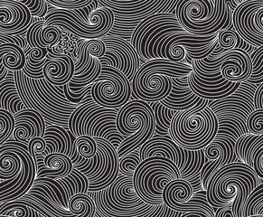 Abstract vector wavy seamless pattern. Endless decorative texture. You can use any color of background	