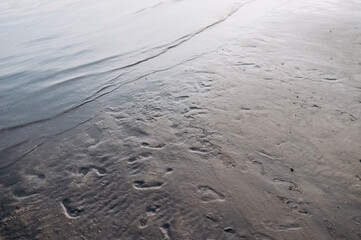 high water on the beach