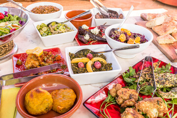 Tapas style lunch in Morocco