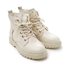 women's boots on white background
