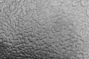 Abstract illustration. Lady or raindrops close up. Macro, strong magnification. Background