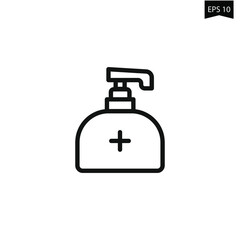 hand soap outline basic icon