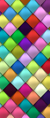 many rhombuses as texture and background. multi-colored scales.