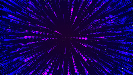 Abstract circular geometric background. Circular geometric centric motion pattern. Starburst dynamic lines or rays
