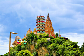 Thailand's temples and monasteries of China. Located on the high peaks A beautiful bright...