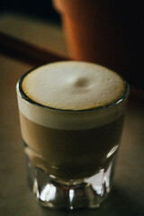 Cup of coffee on table