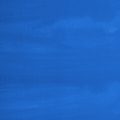 Blue ink and watercolor texture on white paper background. Gradient paint strokes and decalcomania effect. Hand-painted gouache abstract image. Mess on the canvas.