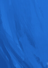 Blue ink and watercolor texture on white paper background. Gradient paint strokes and decalcomania effect. Hand-painted gouache abstract image. Mess on the canvas.