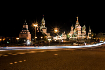 Fototapeta na wymiar photos of Moscow at night