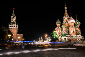 Fototapeta na wymiar photos of Moscow at night