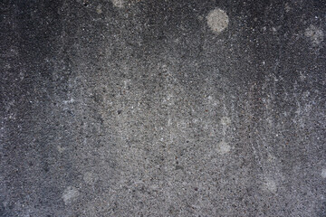 Concrete wall, sand plaster. Scratched and cracked concrete weathered with moss, stone wall - obrazy, fototapety, plakaty