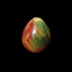 heliotrope egg on black background 