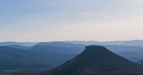 Fototapeta na wymiar Mountains in the Crimea region Chufut Kale