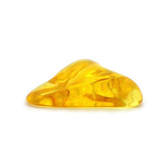 baltic amber on white background 