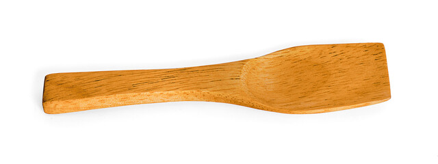 wooden spoon isolated on white background