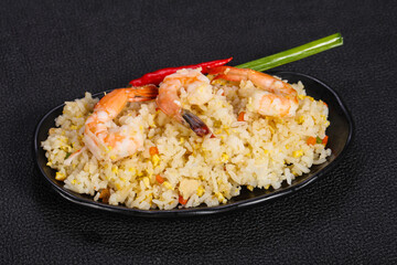 Thai style fried rice with prawn