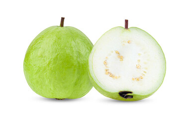 Guava fruit isolated on white