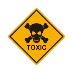 Toxic safety sign vector illustration symbol