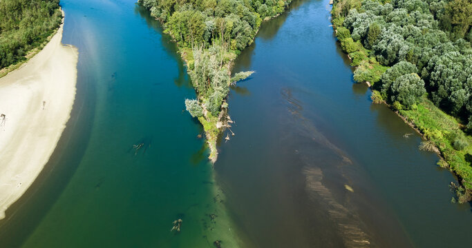 High Angle View Of River Amidst Land © goran šafarek/EyeEm