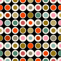 Polka Dot Seamless Pattern. Vector Background.