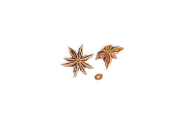 Star anise isolated on a white background