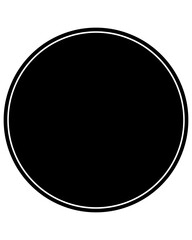 black and white button