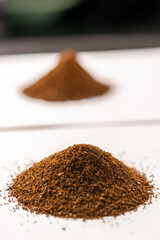 ground coffee in a bowl