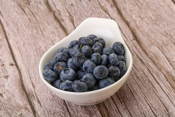 Ripe sweet tasty blueberries heap