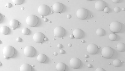 Abstract white spheres background. wallpaper. Trendy modern 3d illustration