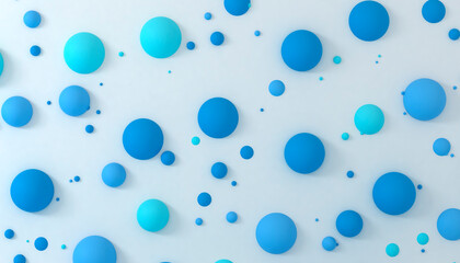 Abstract 3d render of spheres, composition with geometric shapes, modern background design