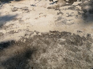 Top view of dirty cement floor background,​grunge wall.