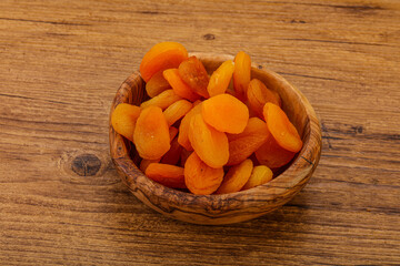 Sweet tasty dried apricot heap