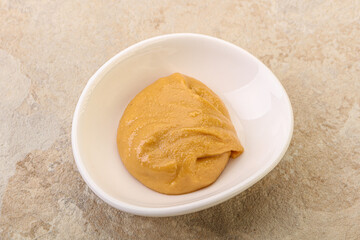 Peanut butter in the bowl