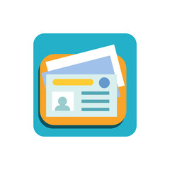 Fototapeta premium Business Flat Icon