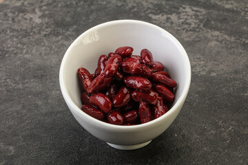 Canned red Kidney in the bowl